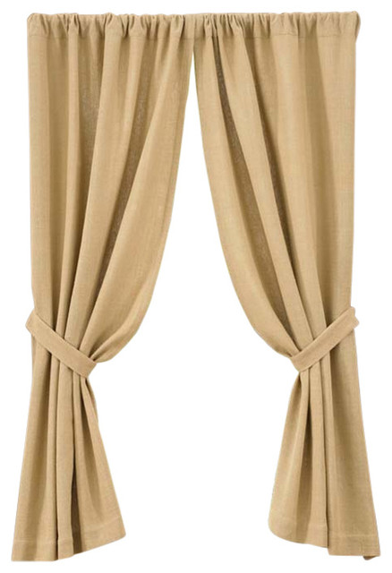 Burlap Curtain Panels Farmhouse Curtains By Primitive Home
