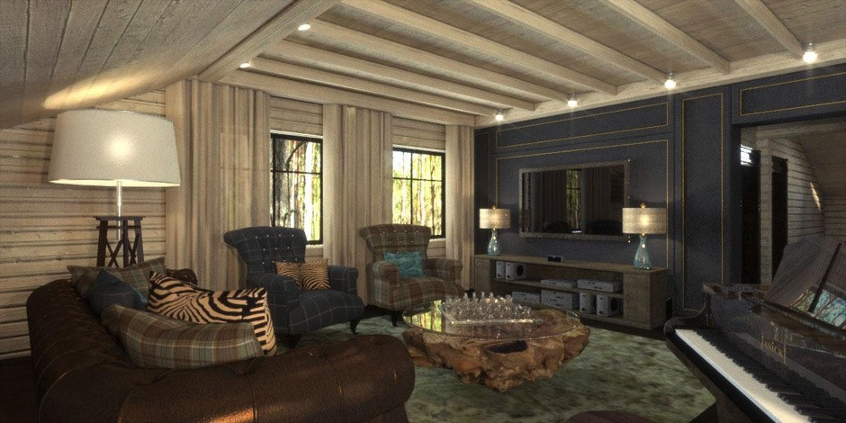 Деревянный дом 500 кв.м.