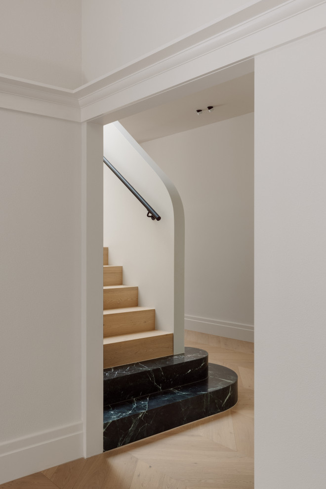 Photo of a contemporary staircase in Melbourne.