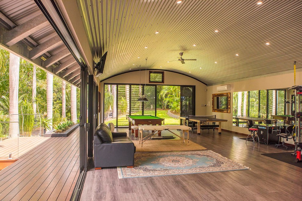 This is an example of a large tropical detached studio in Sunshine Coast.