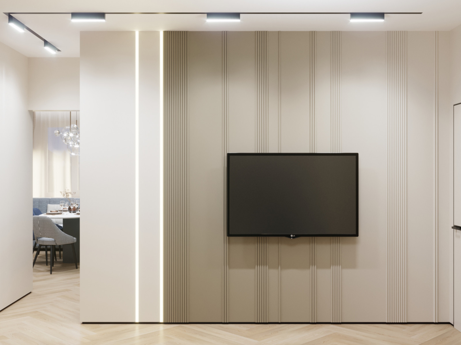 Коридор с функцией гостиной