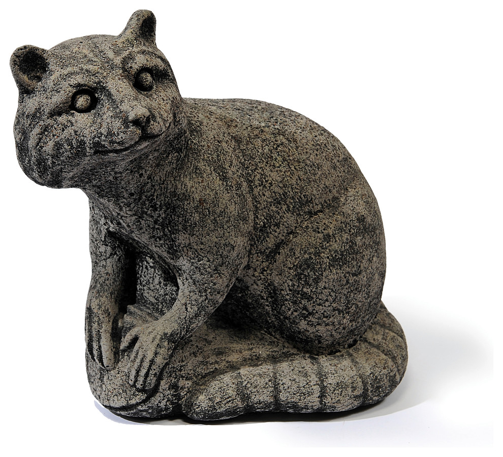 Aged Raccoon Rustic Garden Statues And Yard Art by Campo de' Fiori