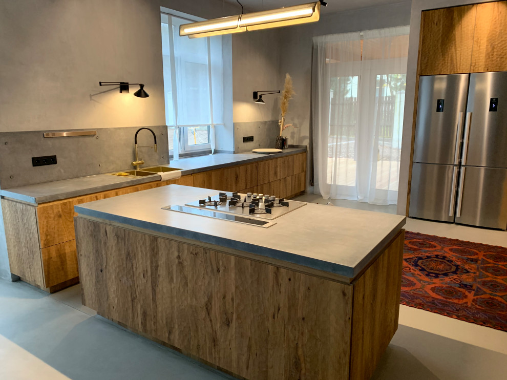 Столещницы и стеновые панели из бетона