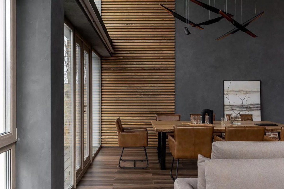 Реализованный дизайн-проект таунхауса в ЖК "На уровне"