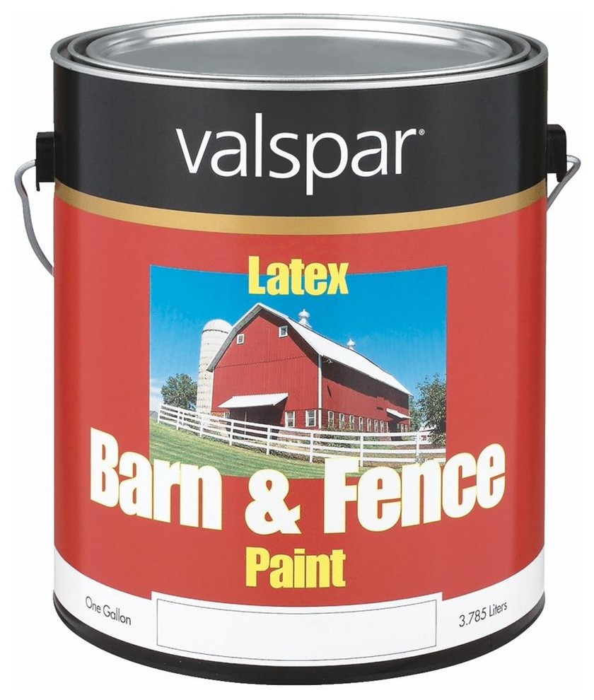 Valspar Latex Flat Red Barn Paint 018.312110.007 Contemporary