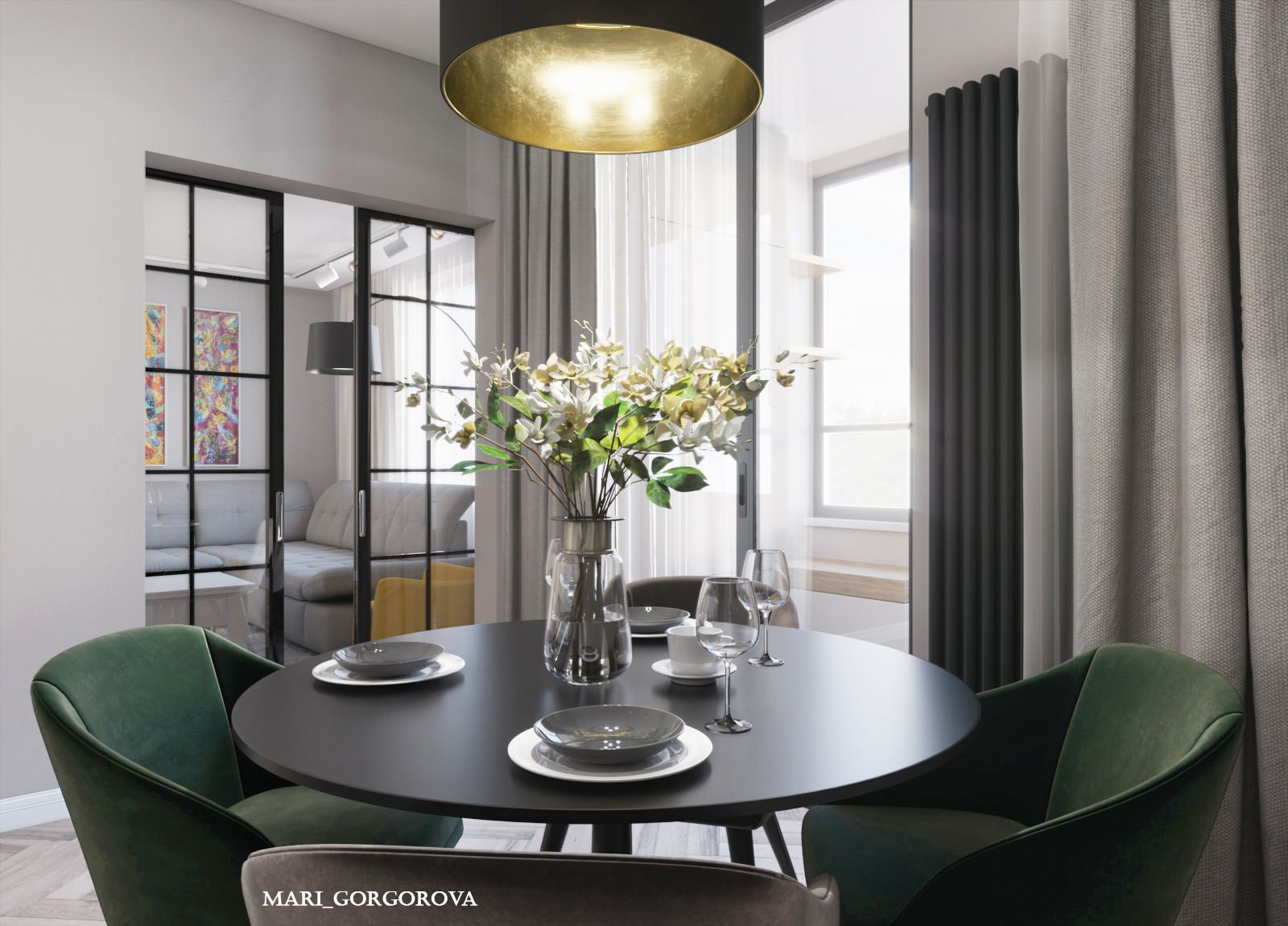 Трёхкомнатная квартира на ул. Обручевых