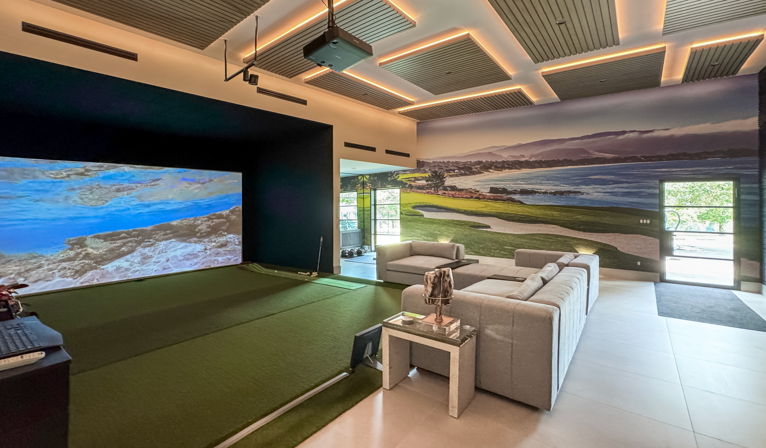 Brenham Trackman Clubhouse. "The real mancave"
