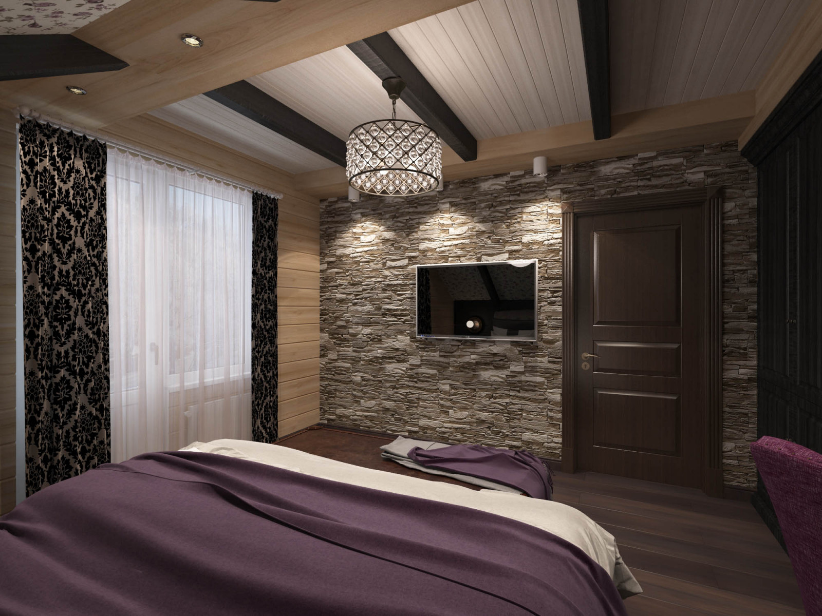 Визуализация гостевой спальни