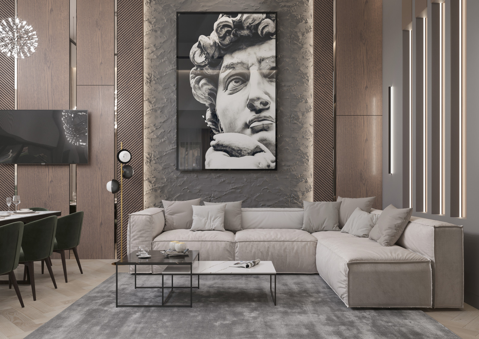 Кухня-гостиная (зона гостиной) 3