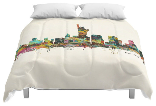 Society6 New York City Skyline Comforter Contemporary