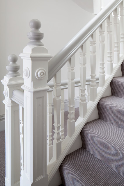 Painted Bannister victorian-staircase