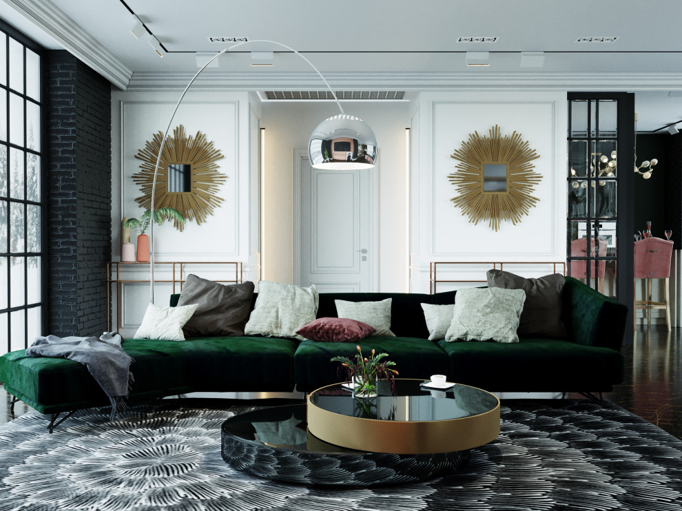 Дизайн гостиной в загородном доме. г. Тула