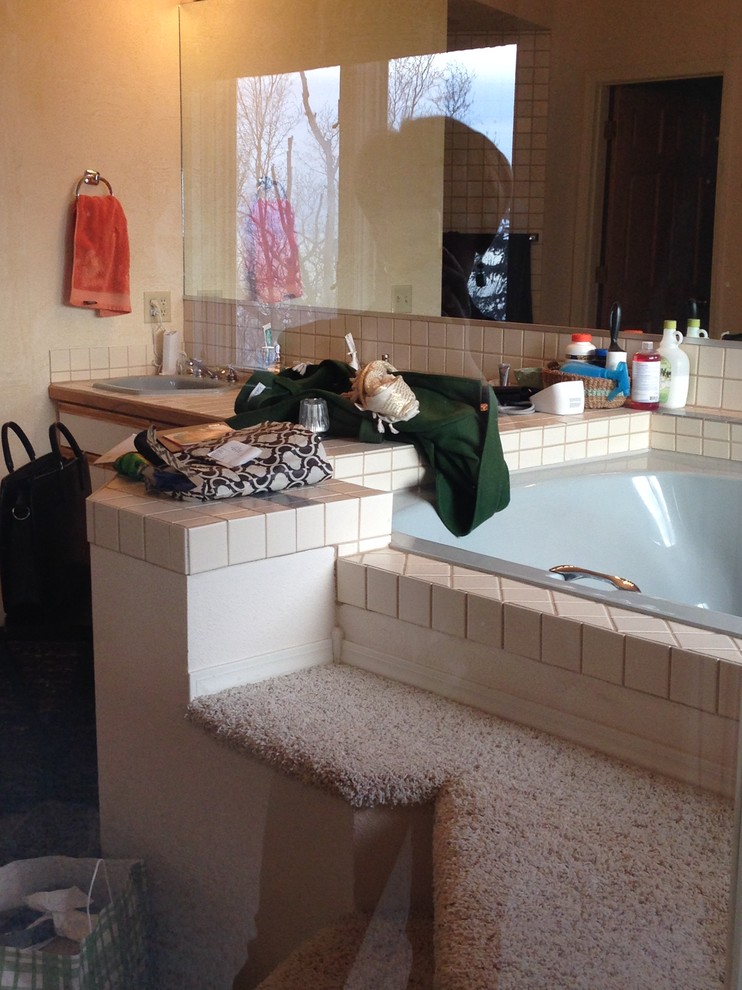 Gray Elegance Master Bathroom