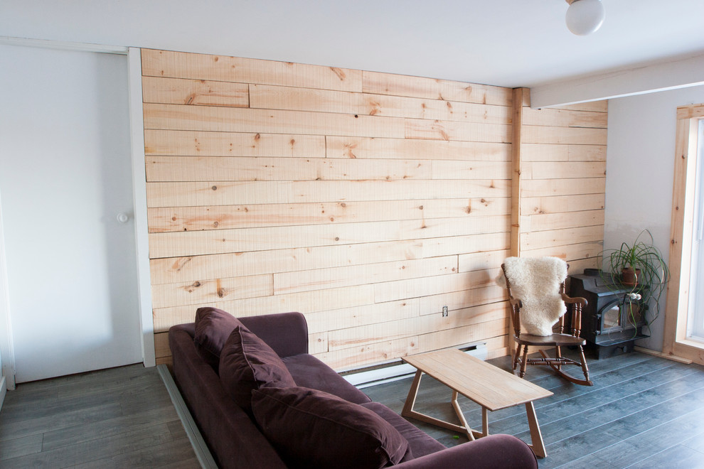 Design ideas for a scandinavian living room in San Francisco.