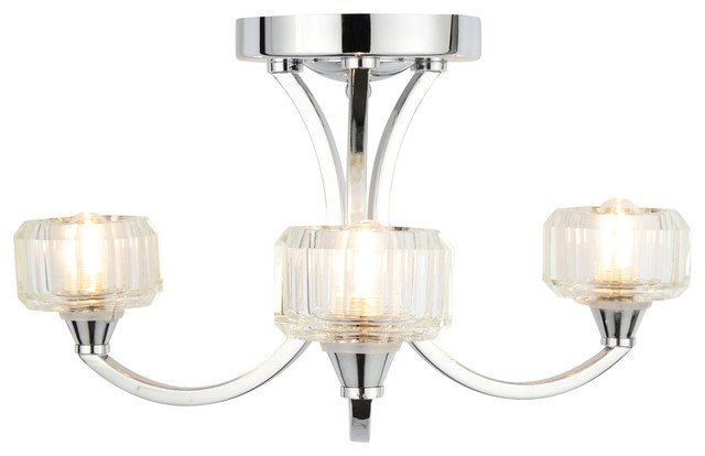 Ocean 3 Light Bathroom Ceiling Chrome Traditional Flush Ocean 3 Light Bathroom Ceiling Chrome