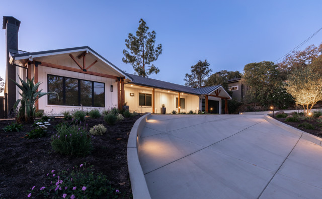 Montecito contemporaneo-facciata