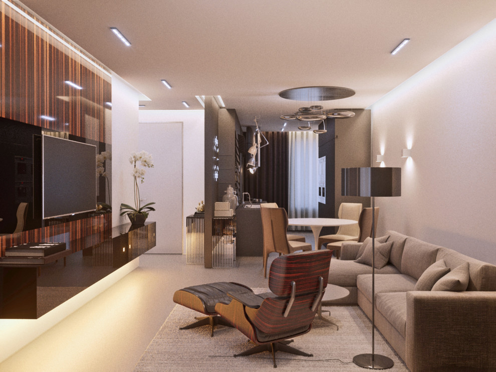 Интерьер квартиры в  ЖК "Дом на Фрунзенской". Санкт-Петербург