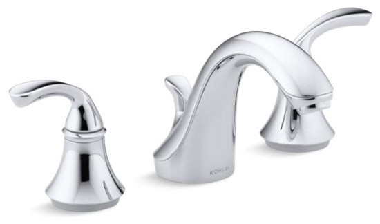 Kohler Forte Widespread Lavatory Faucet With Sculpted Lever