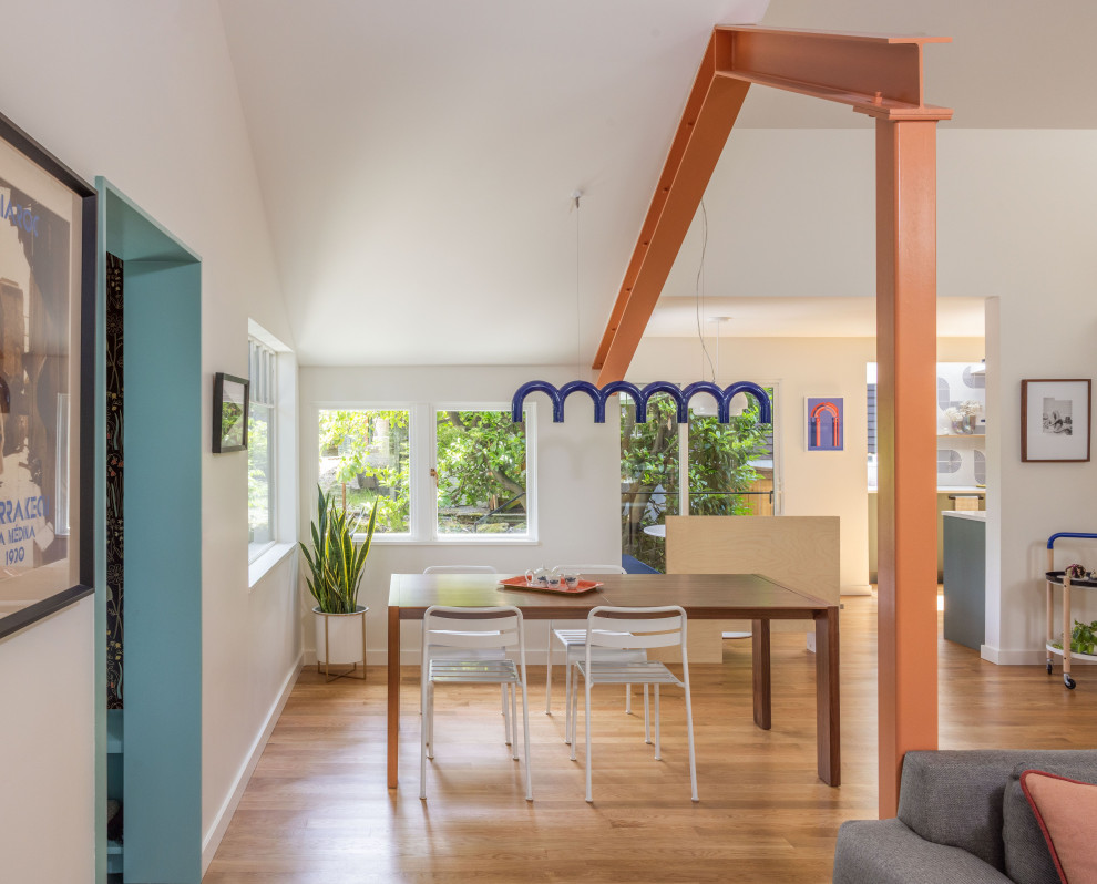 Inspiration for a contemporary dining room remodel in Seattle