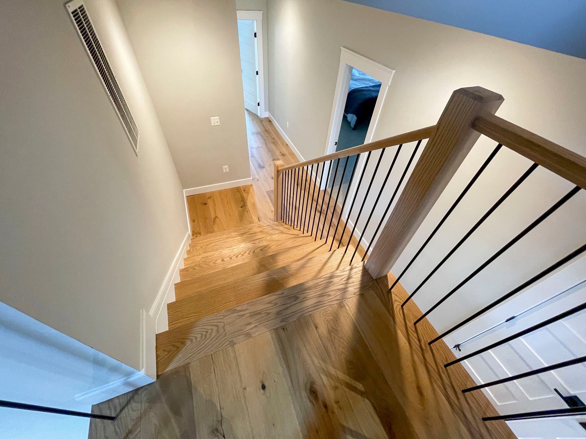 102_Straight-Freestanding Stairs/Landing in Barn Style Home, Leesburg VA 20175