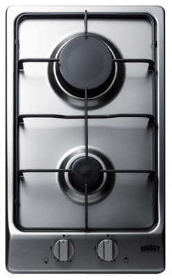 Summit GC22SS 2-Burner Gas Cooktop - Stainless Steel