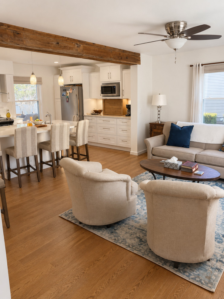 Jackson | White Shaker Kitchen & Formal Livingroom Open Concept