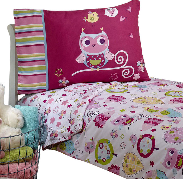 Owls Toddler Bedding Set Hoot Bed Contemporary Owls Toddler Bedding Set Hoot Bed