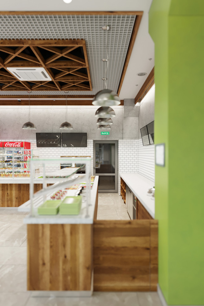 Яркое кафе быстрого питания