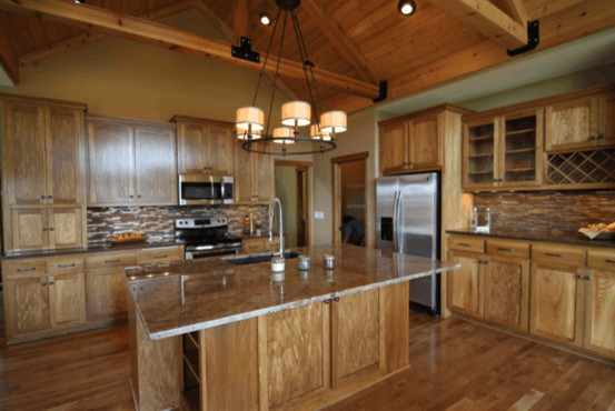 Mountain style kitchen photo in Minneapolis