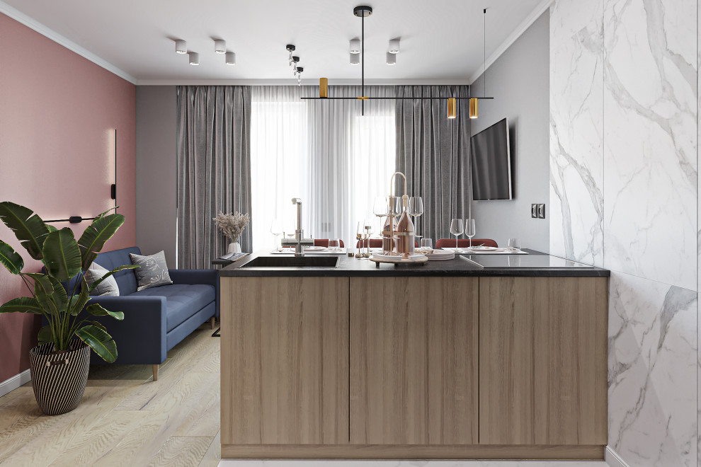 Дизайн проект однокомнатной в Мурино