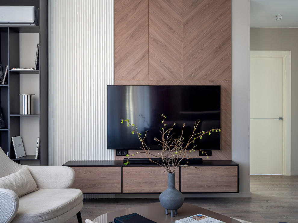 Серо-бежевый минимализм в ЖК Пушкин