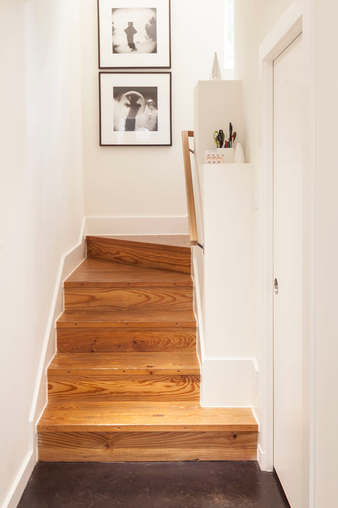 Transitional staircase photo in Austin