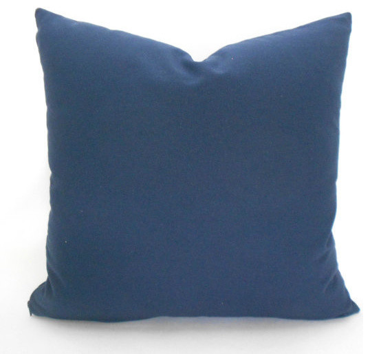 Decorative Throw Pillow, Solid Navy Blue, 26"x26"