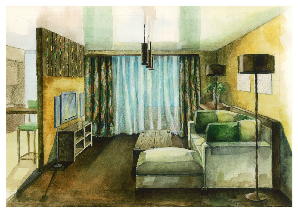 Проект квартиры г. Новосибирск ул. Овражная 2008г.