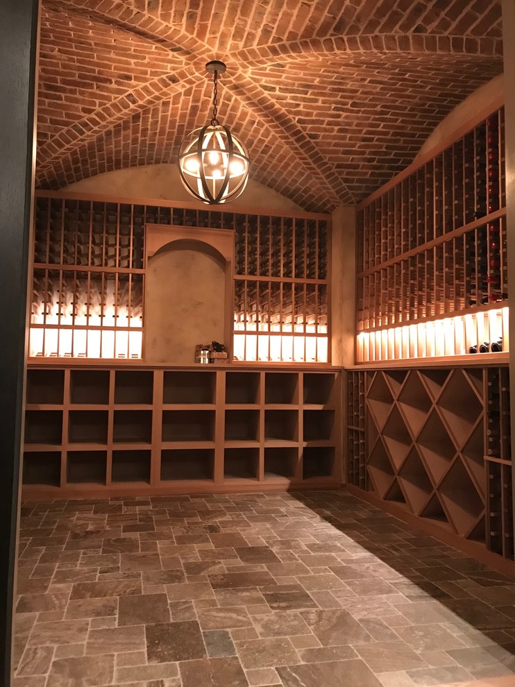 Inspiration for a transitional wine cellar remodel in Denver