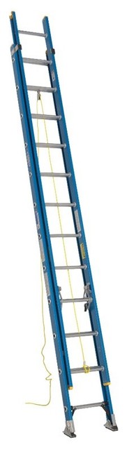 Werner D6024-2 24 ft. Fiberglass Extension Ladder Multicolor - 3720-5531