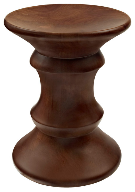 Whittle Accent Stool in Walnut
