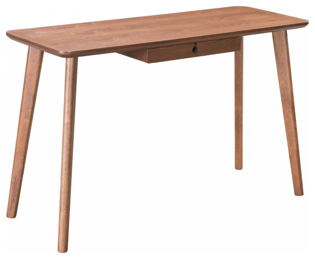 Zane Desk Walnut Midcentury Desks And Hutches by UStradeENT LLC Houzz