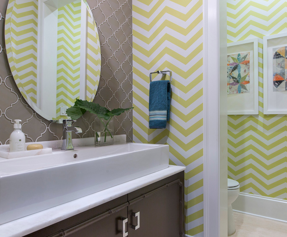 Inspiration for a transitional home design remodel in Jacksonville