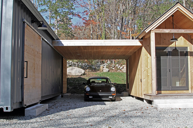 Shipping Container Carport Modern Exterior Bridgeport By Erik Block Design Build Llc Houzz Au