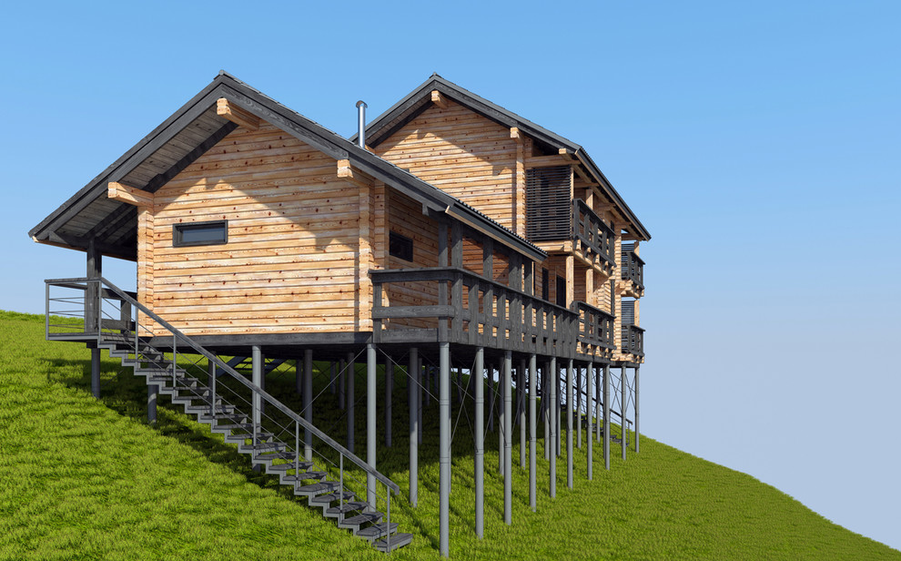 Дом на склоне