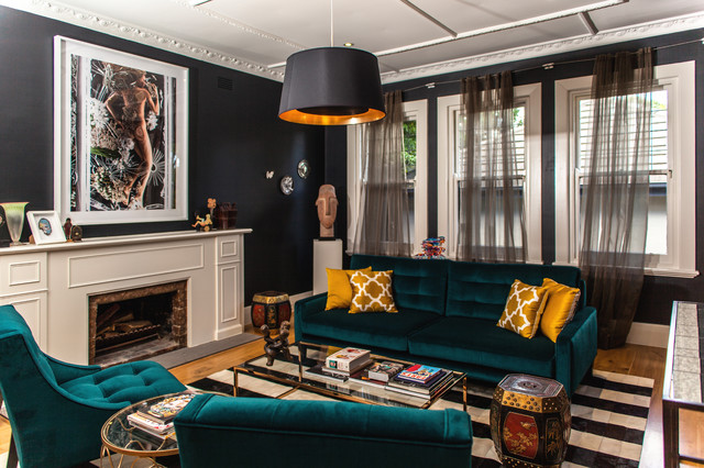 Caulfield House contemporary-living-room