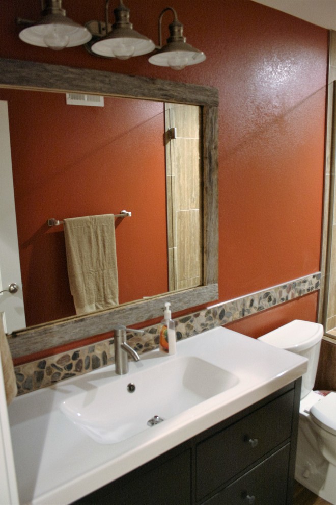 Transitional home design photo in Denver