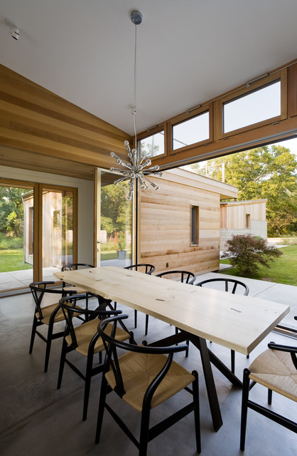 Old Stone Highway contemporary-dining-room