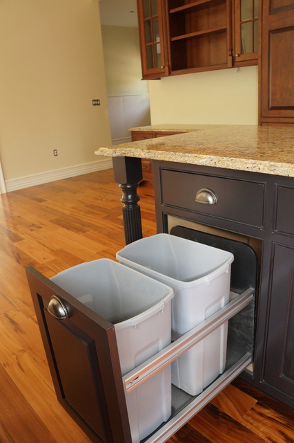 Kitchen Accessories Double Trash Pullout traditional-kitchen