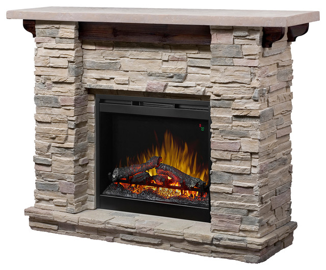 Dimplex Featherston Electric Fireplace Natural Stone 30 Log Set Dimplex Featherston Electric Fireplace Natural Stone 30 Log Set Traditional Indoor Fireplaces By Novidesignhub