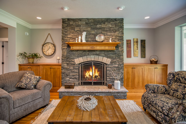 River Meadow Estate rustic-living-room