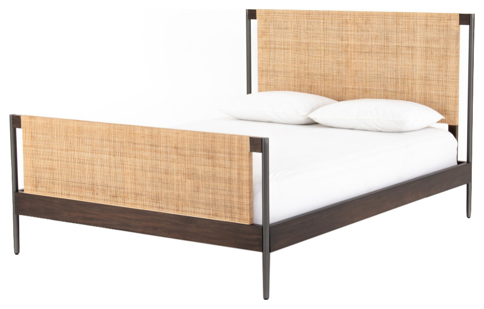 Jordan Bed, King Midcentury Panel Beds by The Khazana Home Austin