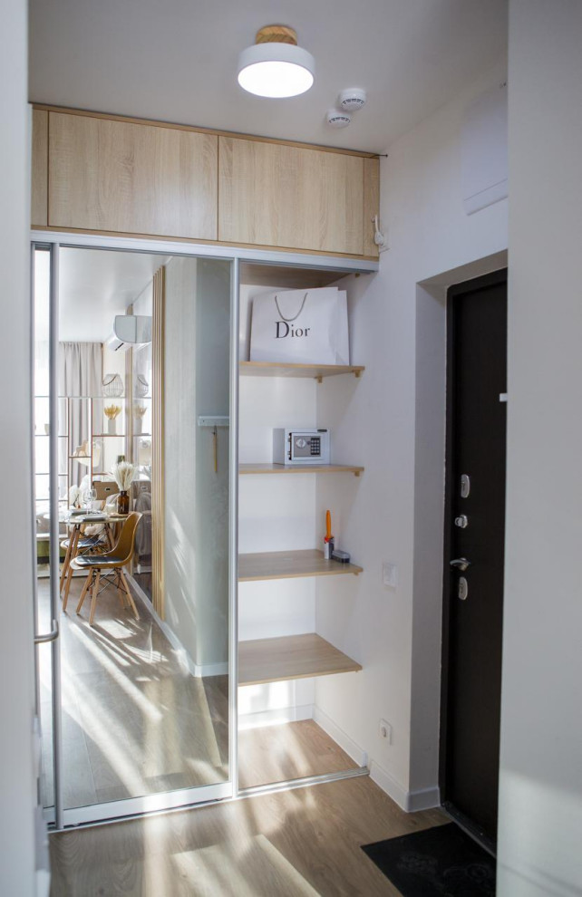 Редизайн интерьера студии с ремонтом от застройщика.