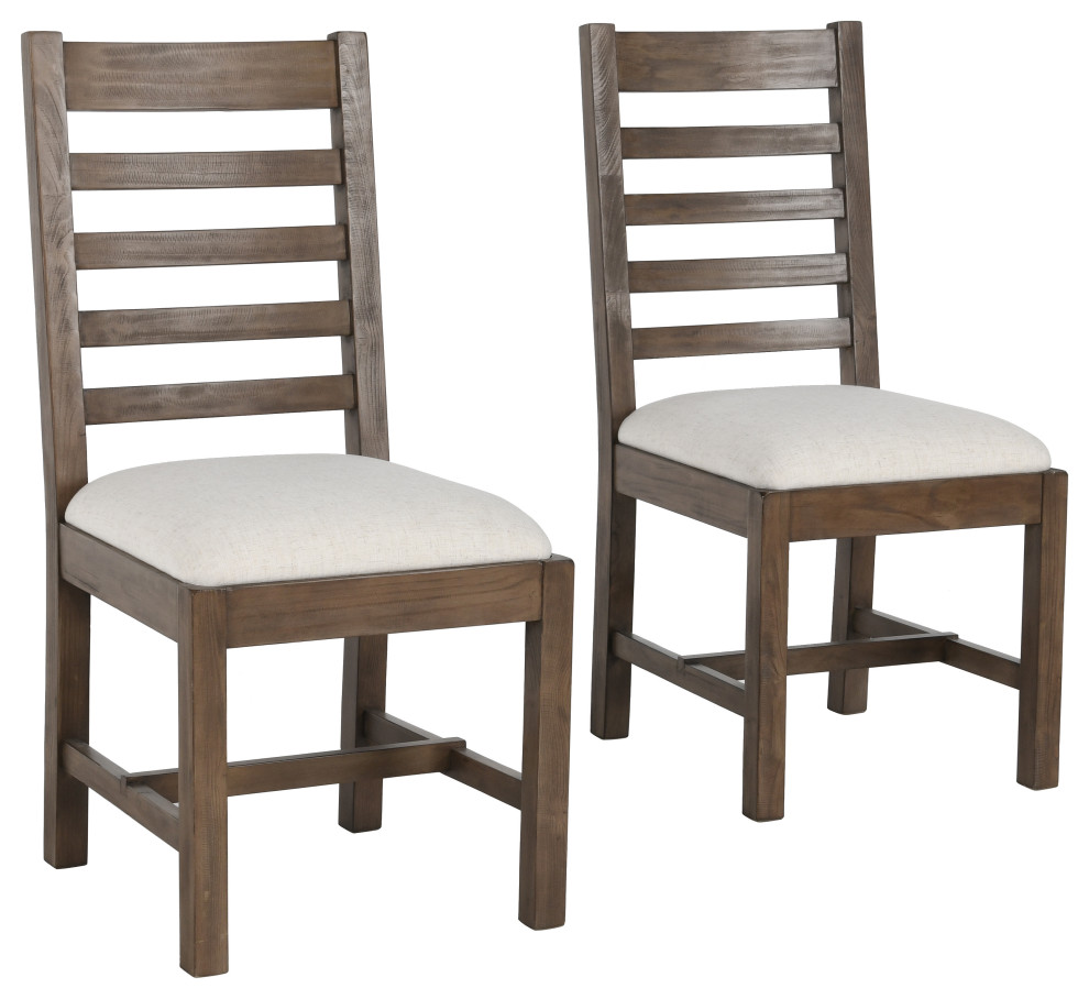 Quincy Upholstered Dining Chair Set of 2 Transitional Dining Chairs